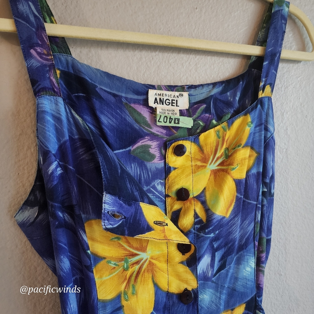 90's! MAXI DRESS! AMERICAN ANGEL SIZE MEDIUM c - Picture 10 of 15